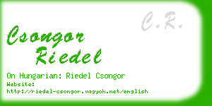 csongor riedel business card